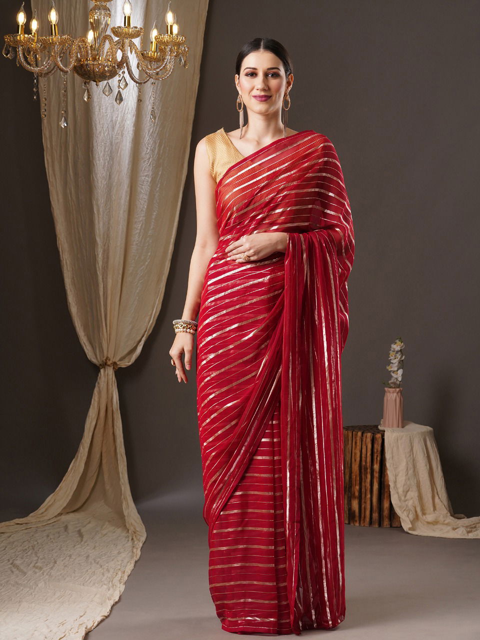 Apple Sarthi Vol 4 Fancy Designer Wholesale Party Wear Sarees
